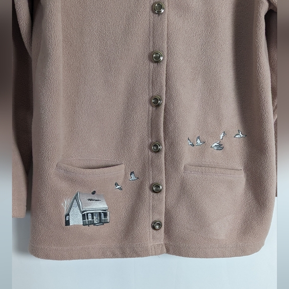 Vintage Graffiti dusted pink embroidered sweater - Picture 2 of 12